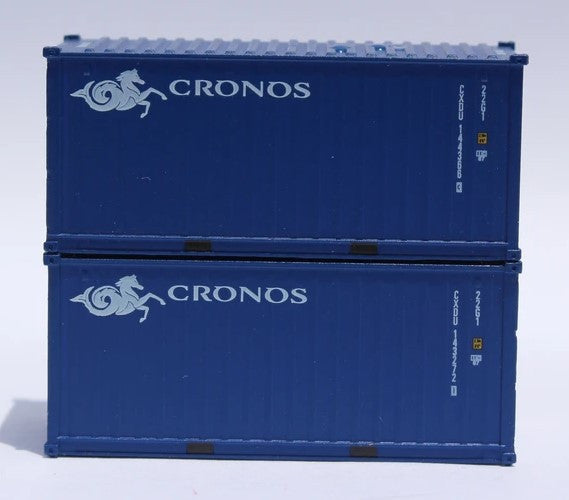 Jacksonville Terminal Company N 205316 20' Standard Height Container CRONOS 2-Pack