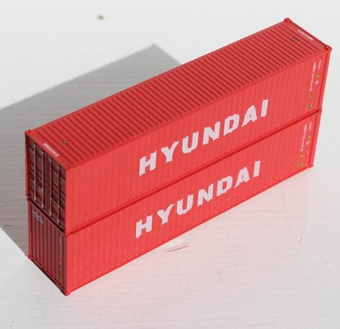 Jacksonville Terminal Company N 405020 40' High Cube  Container HYUNDIA 2-Pack