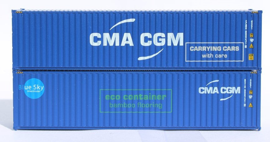 Jacksonville Terminal Company N 405090M 40' High Cube Container CMA CGM 'Mix Pack A' 2-Pack