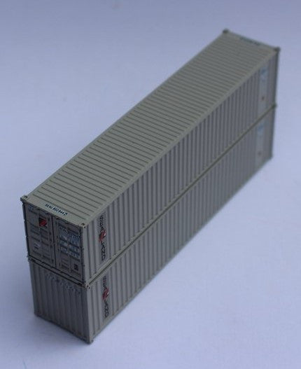 Jacksonville Terminal Company N 405501 40' Standard Height Corrugated Container SEALAND 2-Pack
