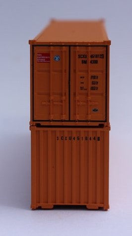 Jacksonville Terminal Company N 405509 40' Standard Height Corrugated Container SEA CONTAINERS 2-Pack