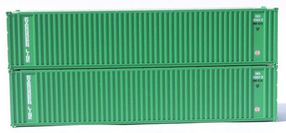 Jacksonville Terminal Company N 405554 40' Standard Height 8'6 Corrugated Side Containers Square Corrugated EVERGREEN EMCU Square Corrugated 2-Pack