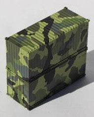 Jacksonville Terminal Company N 205389 20' Standard Height containers APMU CAMO 'A', MILITARY SERIES 2 pack