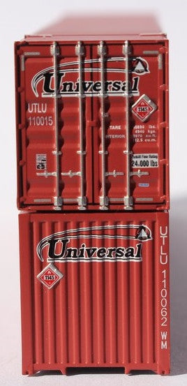 Jacksonville Terminal Company N 537014 53' High Cube Corrugated Side Containers UNIVERSAL 2-Pack