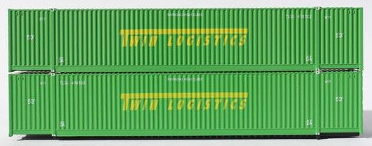 Jacksonville Terminal Company N 537013 53' High Cube Corrugated Side Containers TWIN LOGISTICS 2 pack