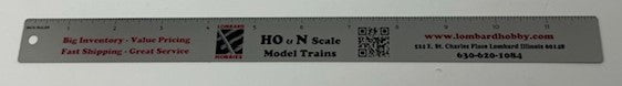 Lombard Hobbies Exclusive LHE202401 Model Railroad HO/N Scale Ruler