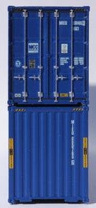 Jacksonville Terminal Company N 405115 40' High Cube Corrugated Side Containers MCC 2 pack