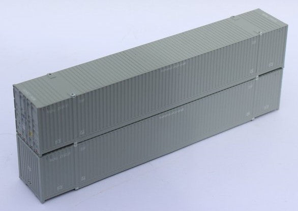 Jacksonville Terminal Company N 537012 53' High Cube Corrugated Side Containers MILESTONE 2-Pack