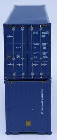 Jacksonville Terminal Company N 405067 40' High Cube Corrugated Side Containers CMA CGM 'Eco bamboo flooring' - 2 pack