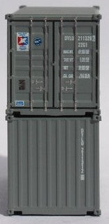 Jacksonville Terminal Company N 205440 20' Standard Height Corrugated Side Containers Dong Young DYLU 2-Pack