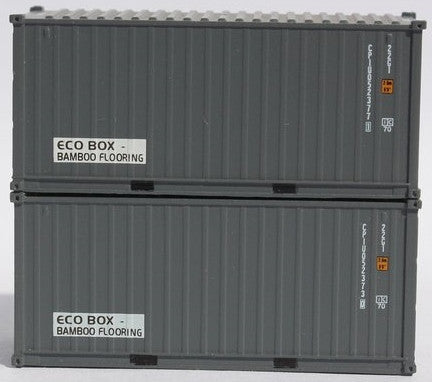 Jacksonville Terminal Company N 205432 20' Standard Height Corrugated Side Containers CPI 'ECO Box' CPIU 2-Pack