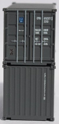 Jacksonville Terminal Company N 205432 20' Standard Height Corrugated Side Containers CPI 'ECO Box' CPIU 2-Pack