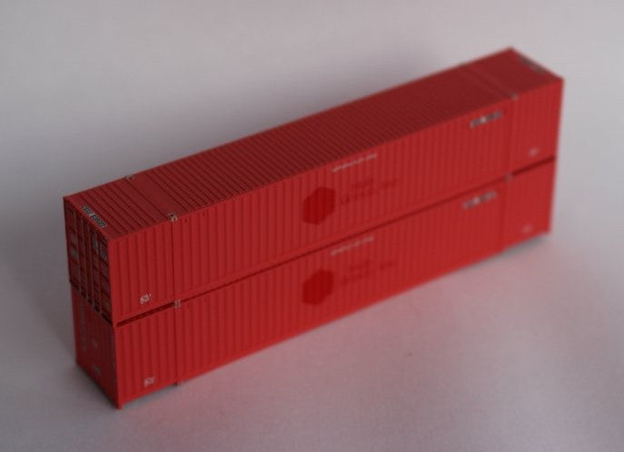 Jacksonville Terminal Company N 535013 53' High Cube Corrugated Side Containers CSX 'Ex-HUB GROUP 2-Pack