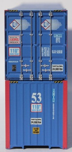Jacksonville Terminal Company N 535061 53' High Cube Corrugated Side Containers UMAX Former Pacer Stacktrain 'Patch' 2-Pack
