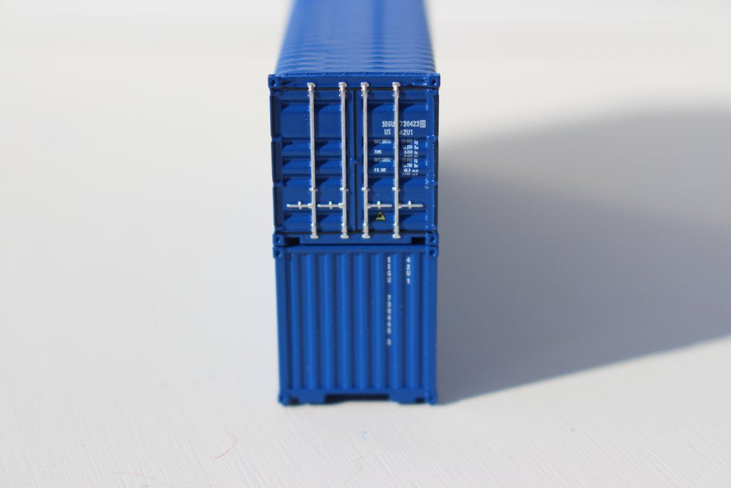 Jacksonville Terminal Company N 402004 40' Wave Side Corrugated Open/Canvas Top Container SEACO 2-Pack