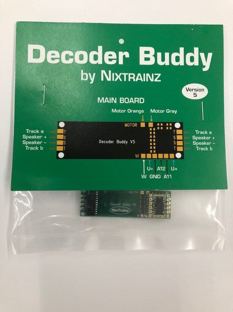 Nixtrainz HO NTZ5 Decoder Buddy Motherboard 1 per Pack