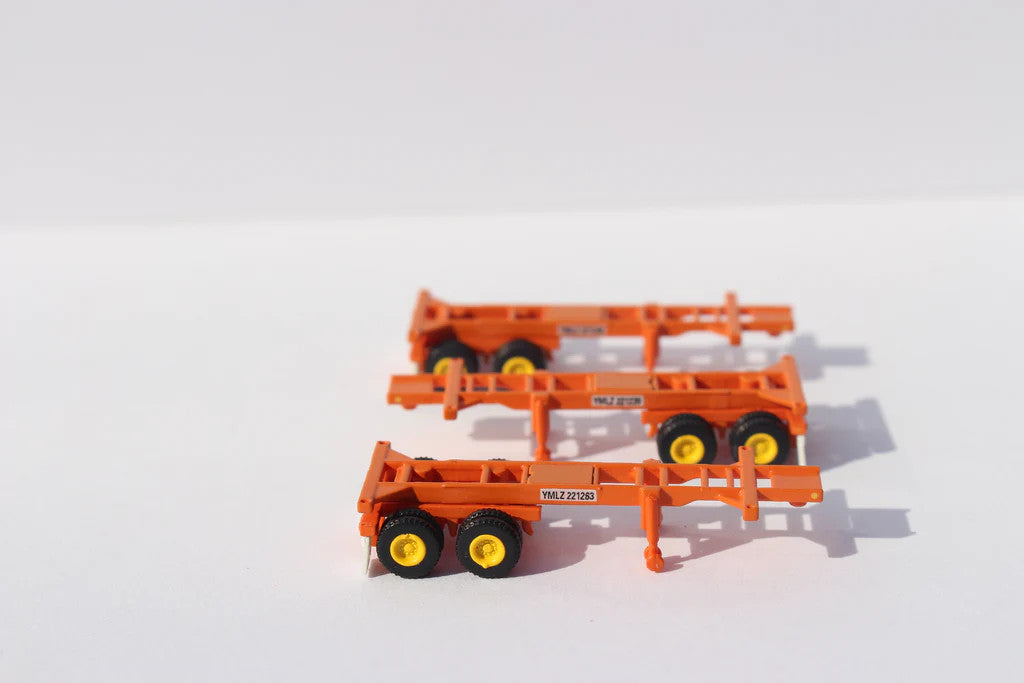 Jacksonville Terminal Company N 122001 20' CHASSIS Yang Ming 3-Pack