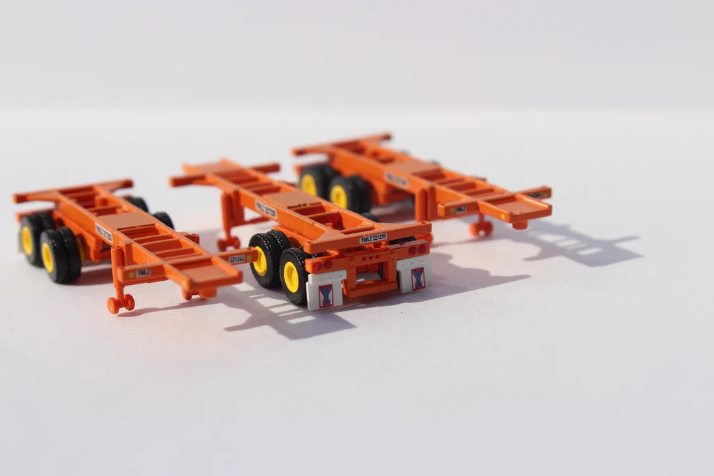 Jacksonville Terminal Company N 122001 20' CHASSIS Yang Ming 3-Pack