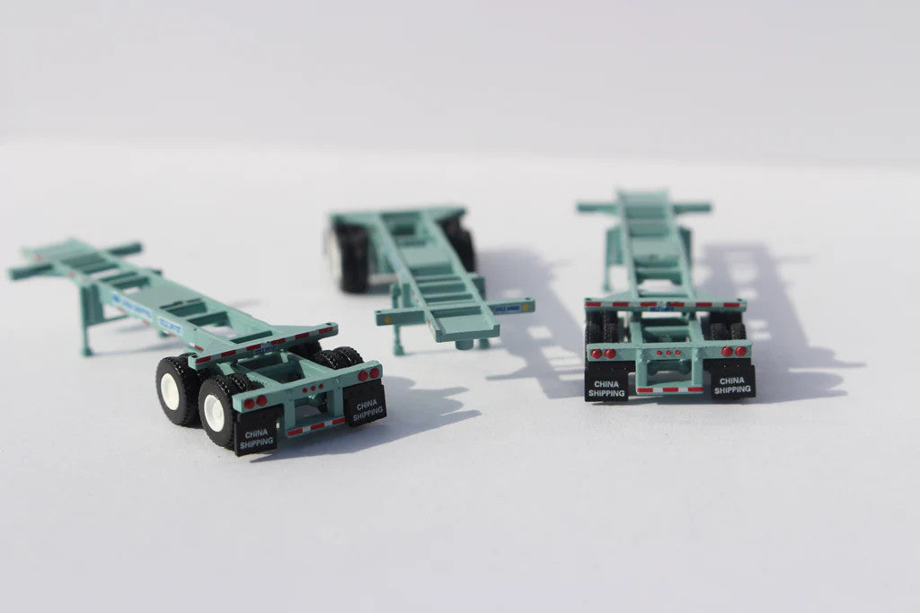 Jacksonville Terminal Company N 122002 20' CHASSIS China Shipping 3-Pack