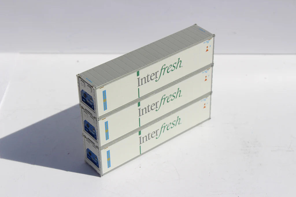 Jacksonville Terminal Company N 406514 Interfresh and ITEL scheme 40' High Cube Reefer Set 6-Pack