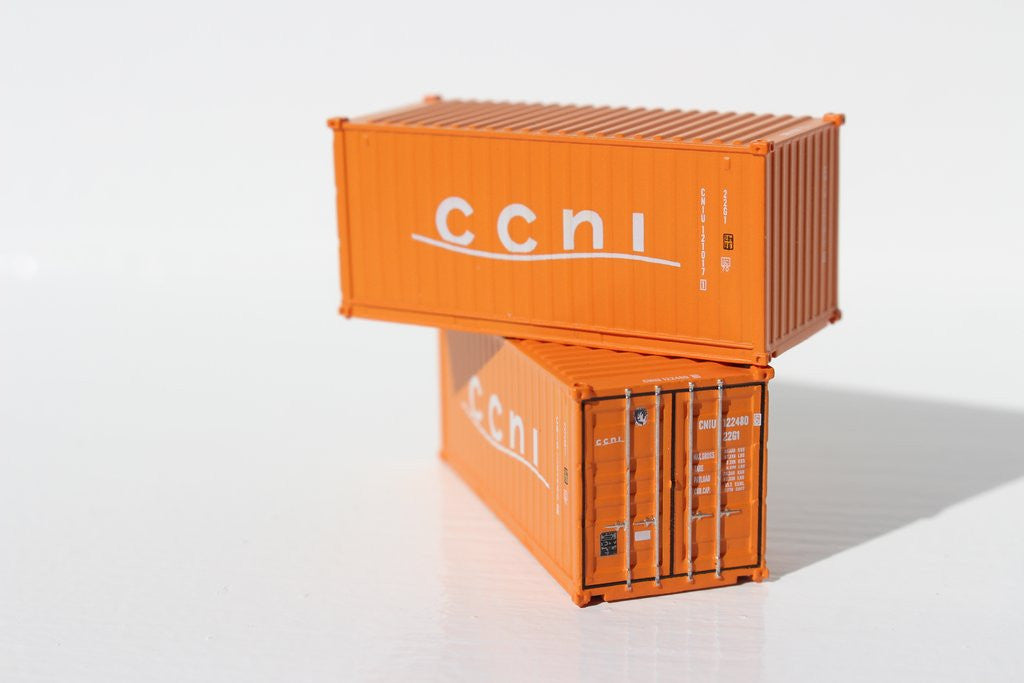 Jacksonville Terminal Company N 205306 20' Standard Height Container CCNI 2-Pack