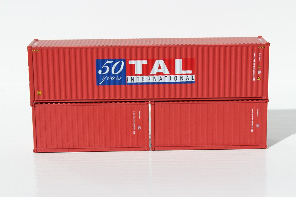 Jacksonville Terminal Company N 205322 20' Standard Height Container TAL 2-Pack