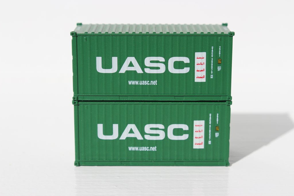 Jacksonville Terminal Company N 205310 20' Standard Height Container UASC 2-Pack