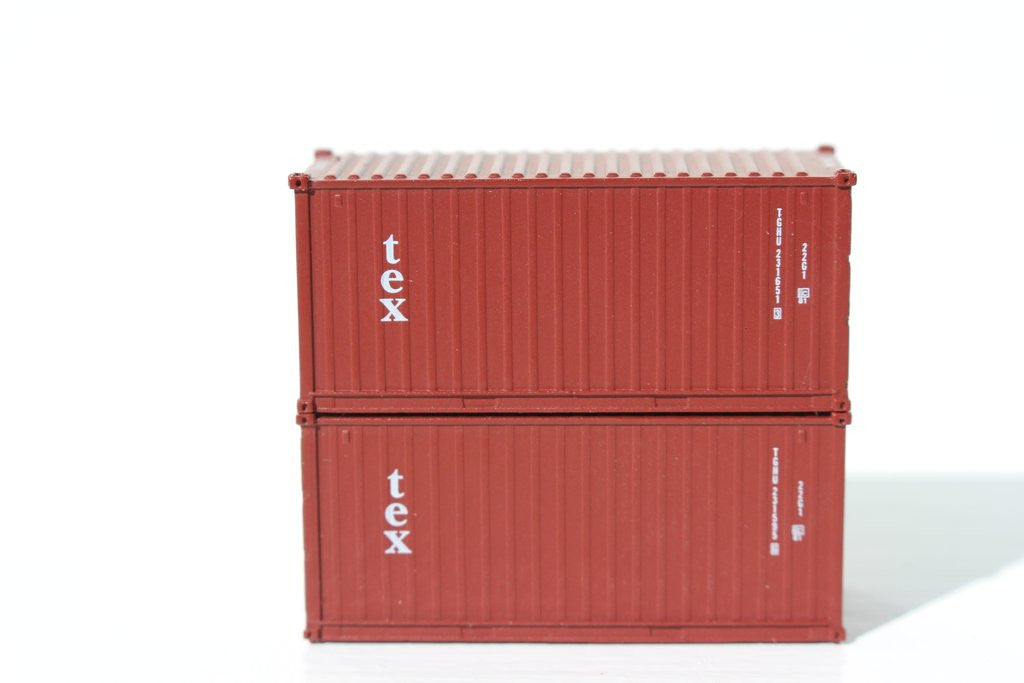 Jacksonville Terminal Company N 205335 20' Standard Height Container TEX (Kien Hung Lease) 2-Pack