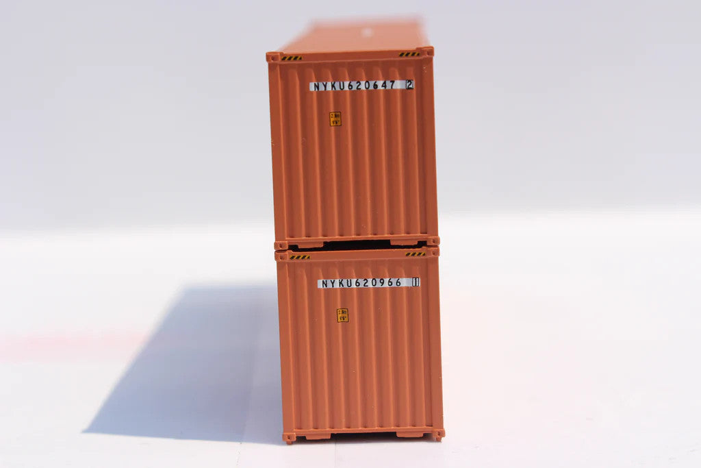 Jacksonville Terminal Company N 405061 40' High Cube Corrugated-side Containers NYK LINE - 2-Pack