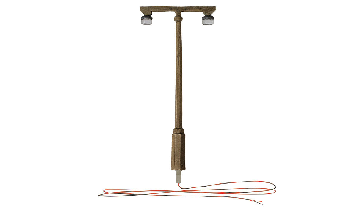 Woodland Scenics HO JP5676 Just Plug Lighting System - Twin Lamp - 3 per package
