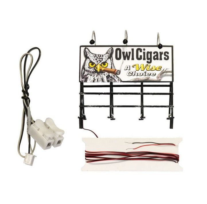 Woodland Scenics HO JP5795 Just Plug Billboards - Wise Tobacco Co.