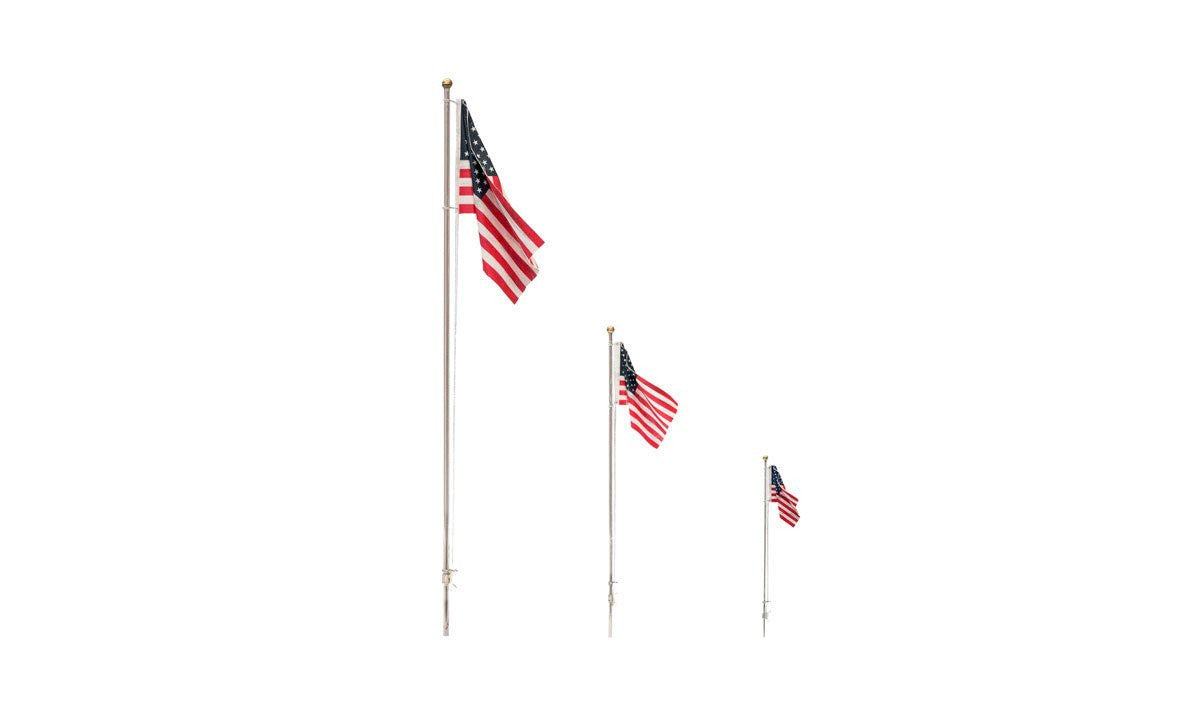 Woodland Scenics HO/N JP5950 Just Plug Lighting System - US Flag Small - Pole - Spotlight