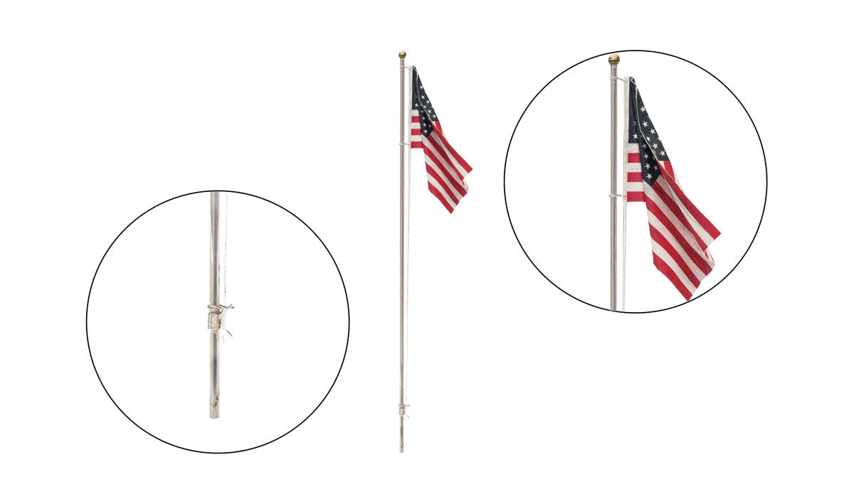 Woodland Scenics HO/N JP5951 Just Plug Lighting System - US Flag Medium - Pole - Spotlight