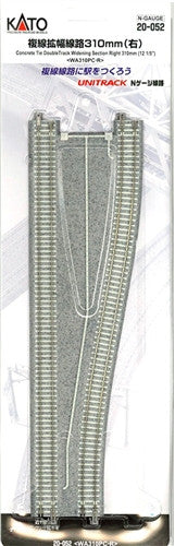Kato N 20-052 Unitrack CT Double Track Widening Section Right 310mm 12-1/5"