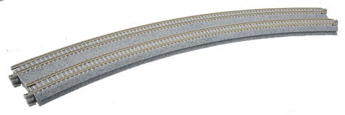 Kato N 20-187 Unitrack Concrete Slab Double-Track Superelevated Curves 45 Degrees Radius 414/381mm 19"/15" - 2 Pieces
