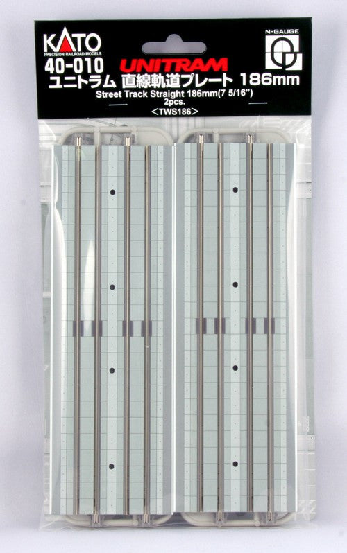 Kato N 40-010 UNITRAM Street Track Straight 186mm 7-5/16" - 2 pieces