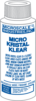 Microscale Inc MI-9 Micro KRISTAL KLEAR  - 1 oz. Bottle