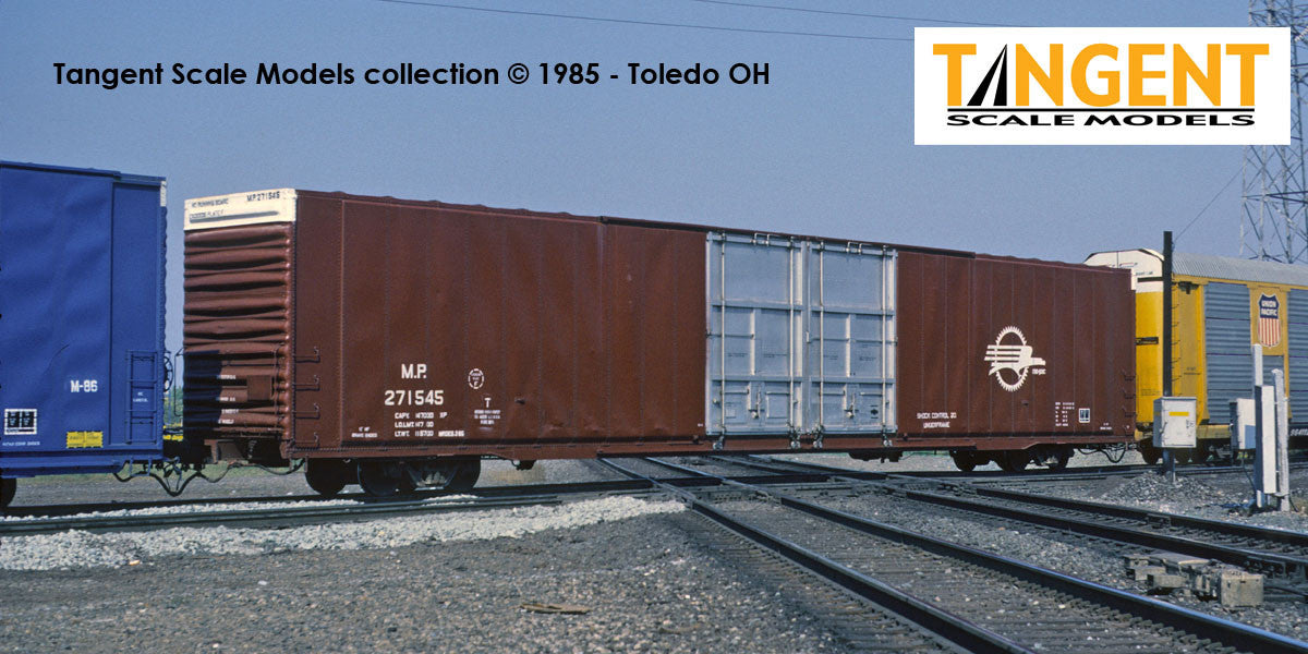 Tangent Scale Models HO 25068-02 Greenville 86′ Double Plug Door Box Car Missouri Pacific 'Screaming Eagle 1985' MP #271545