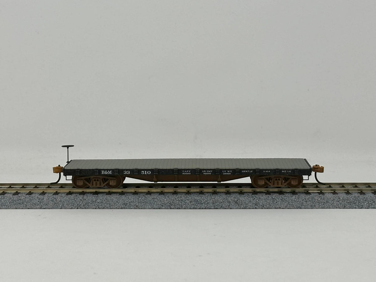 Ertl Collectibles HO 4977 50 Ton 40' Flat Car Boston & Maine B&M #33510