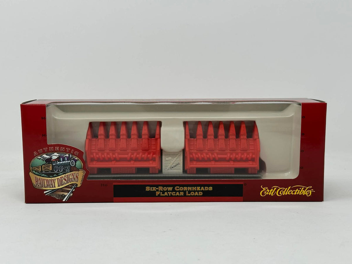 Ertl Collectibles HO 4063 Six-Row Cornheads Flatcar Load
