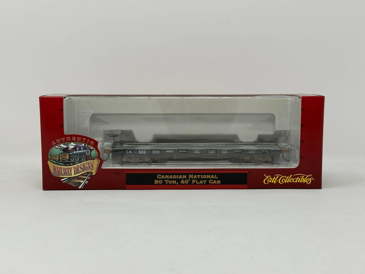 Ertl Collectibles HO 4981 50 Ton 40' Flat Car Canadian National CN #652309