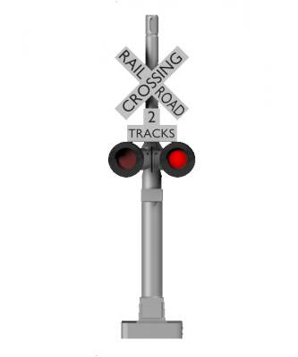 Details Plus N N10100L Grade Crossing Signal LED Lighted  1-Pair
