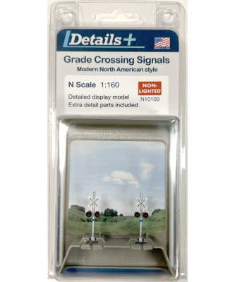Details Plus N N10100 Grade Crossing Signal Non Lighted  1-Pair