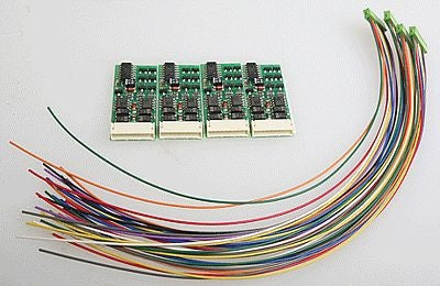 NCE DCC 5240175 D13J HO Decoder Plug-In 9 Pin 4 Function - 4 Pack