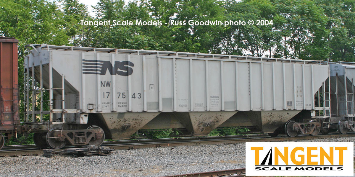 Tangent Scale Models HO 36223-06 NW Roanoke Shops 4750CuFt Covered Hopper Norfolk Southern 'N&W HC-71 1989+' NW #177564