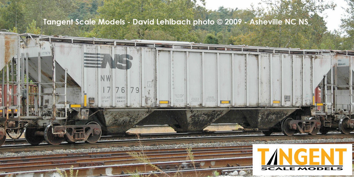 Tangent Scale Models HO 36223-06 NW Roanoke Shops 4750CuFt Covered Hopper Norfolk Southern 'N&W HC-71 1989+' NW #177564