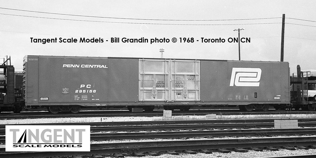 Tangent Scale Models HO 25027-02 Greenville 86' Double Plug Door Box Car 'Original 1968' Penn Central PC #295140