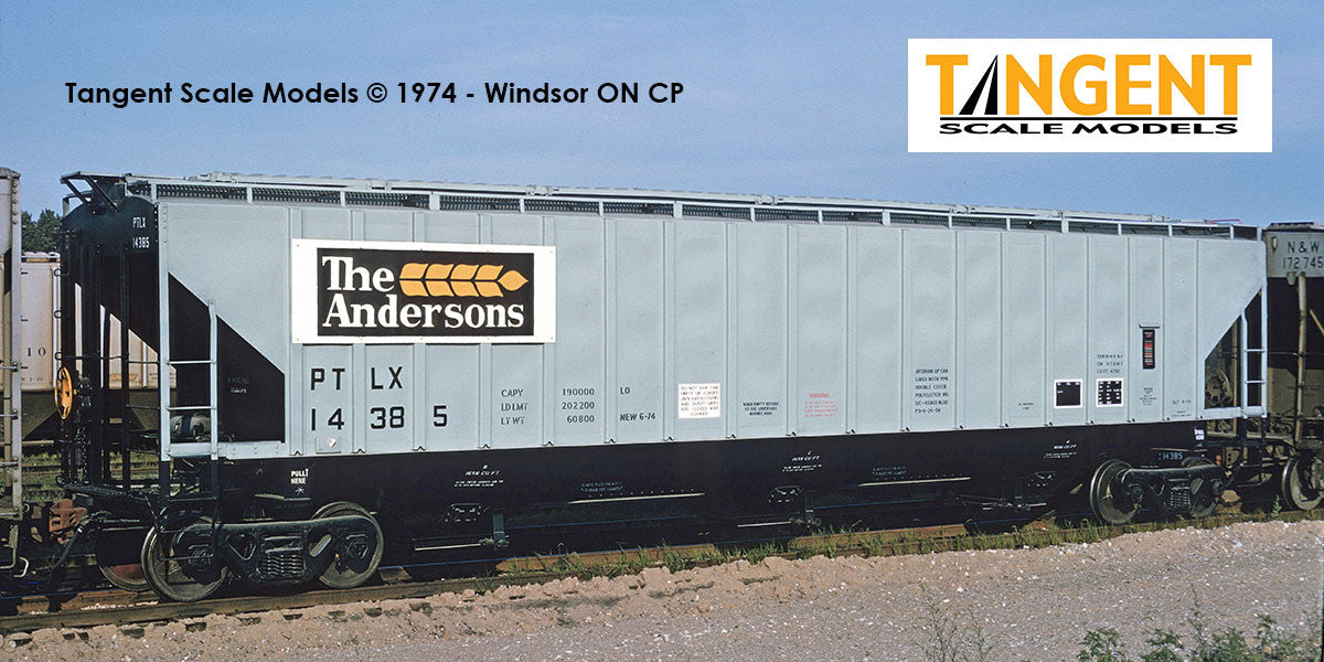 Tangent Scale Models HO 20084-02 PS4750 Covered Hopper Pullman Transport Leasing Company 'The Andersons 1974' PLTX #14396