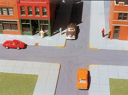 RIX HO Smalltown USA, City Sidewalks