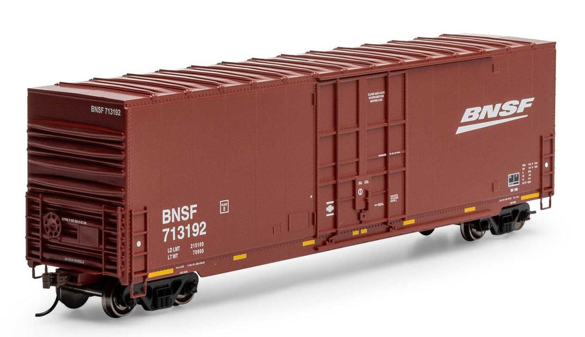 Athearn Roundhouse HO RND-1180 50' High-Cube Smooth Side Box Car BNSF #713192